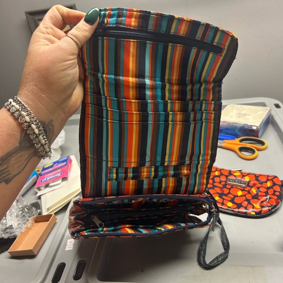 Women's Orange Patterned Hadaki Bag set - Picture 4 of 6